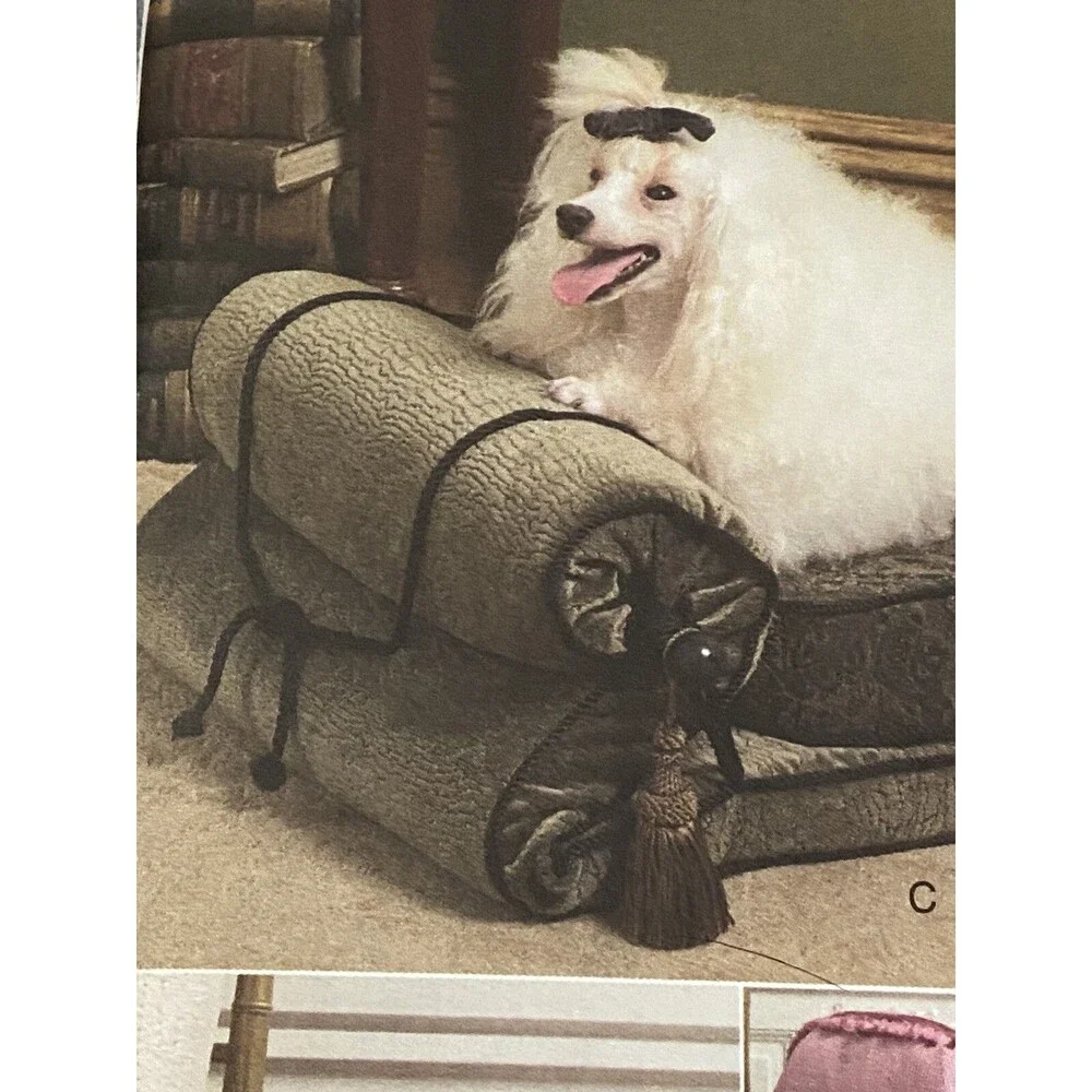 Poodle Dog Bed Patterns NIP Uncut Patterns With instructions Vogue V8217